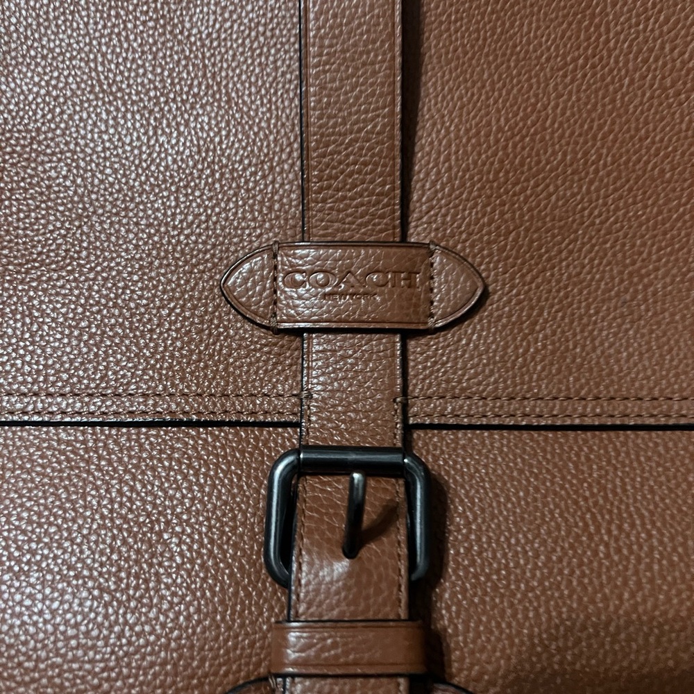 Coach Hudson Leather Messenger Bag - Picture 2 of 9